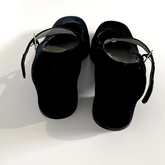 Unlisted Black Velvet Mary Jane Heels with Ankle Strap - Picture 2 of 7